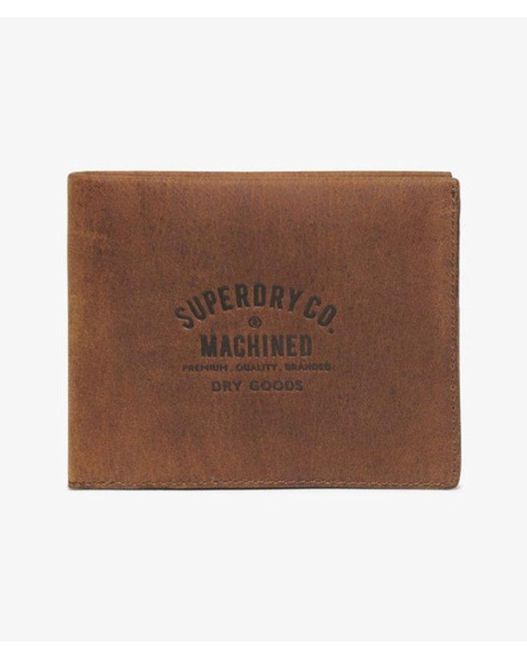 Superdry Brown Leather Goods Wallet for men