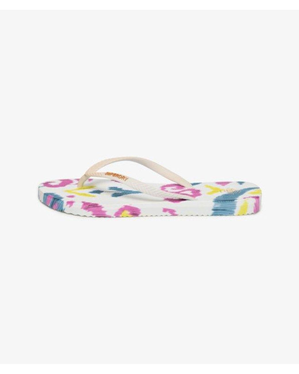 Superdry White & Co All Over Print Flip Flops