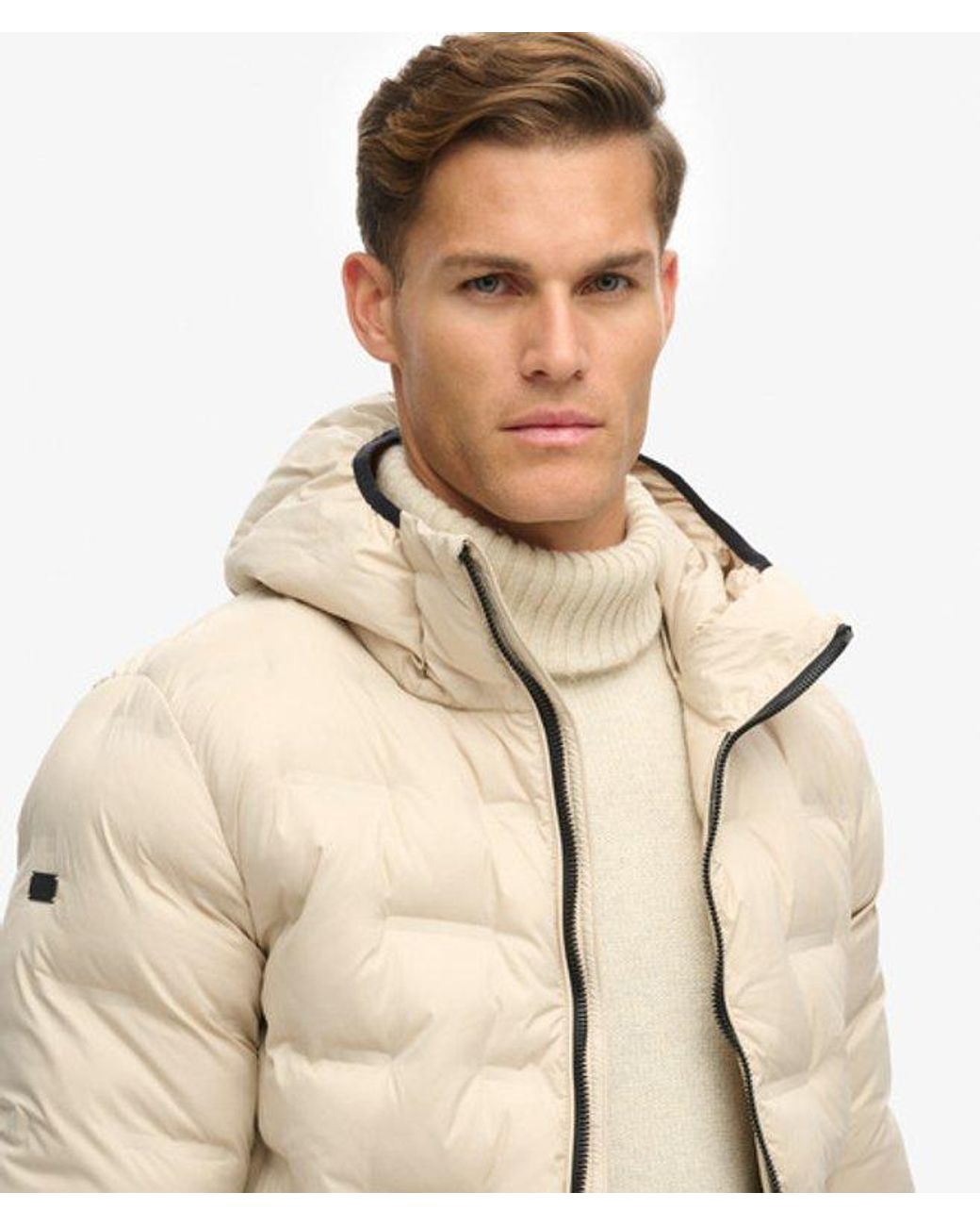 Superdry Natural & Co Short Quilted Puffer Jacket for men