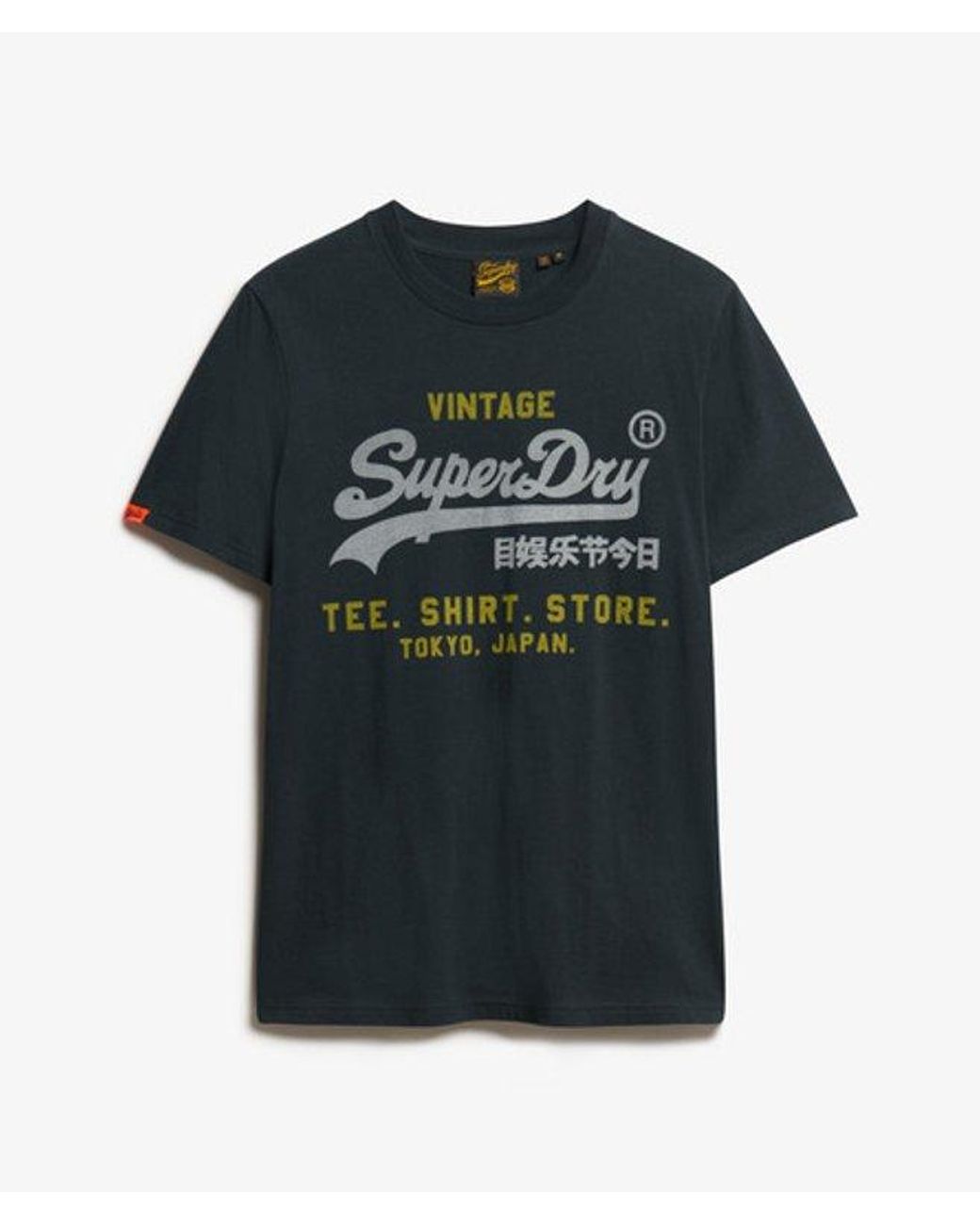 Superdry Blue & Co Vintage Logo Heritage Relaxed T-shirt for men