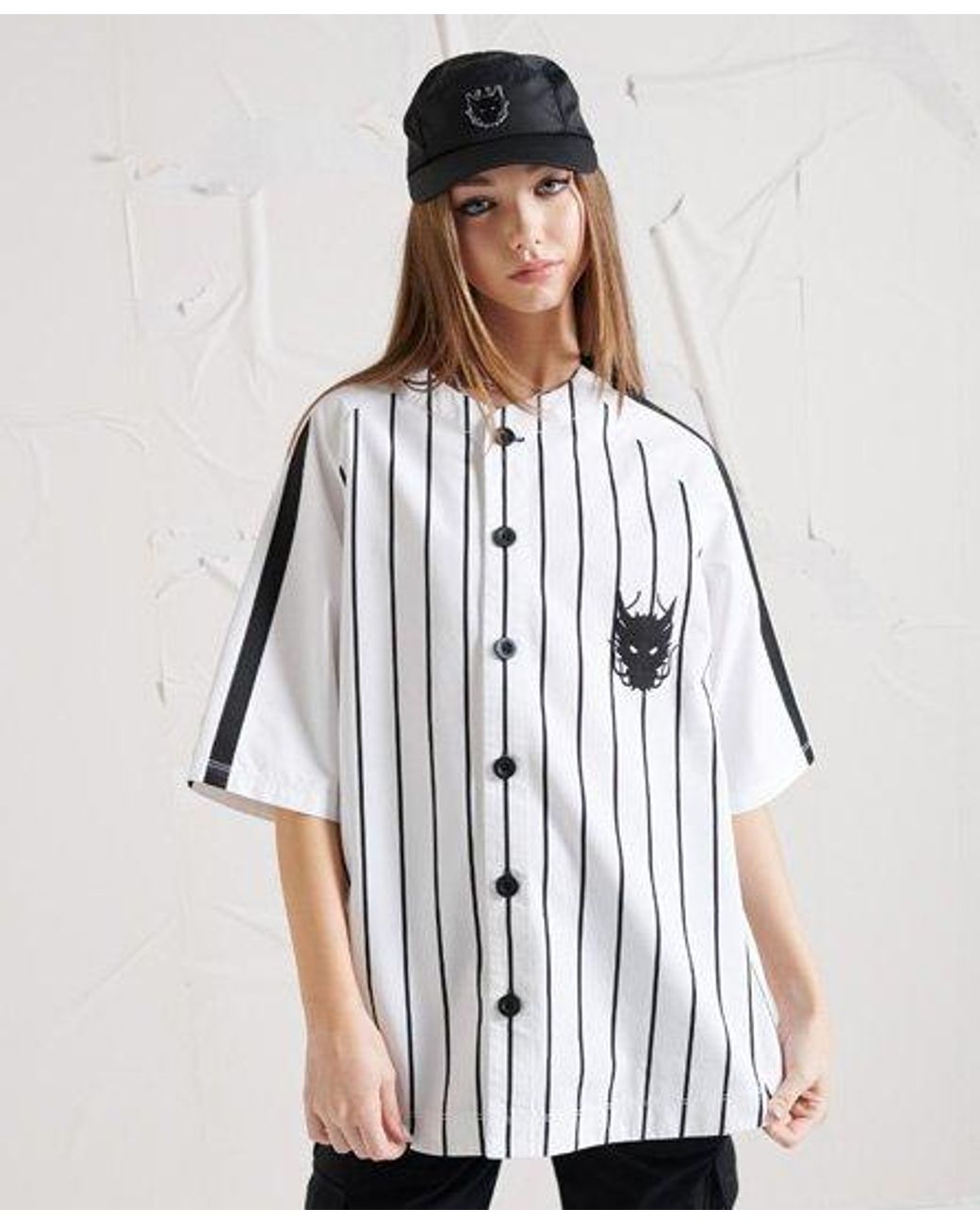 Superdry Unisex Energy Extra Baseball Shirt, Vertical-stripes Pattern in  White - Lyst