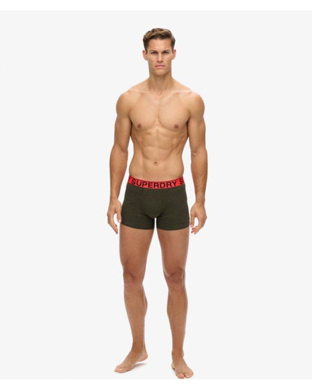 Superdry Triopak Boxers in het White voor heren