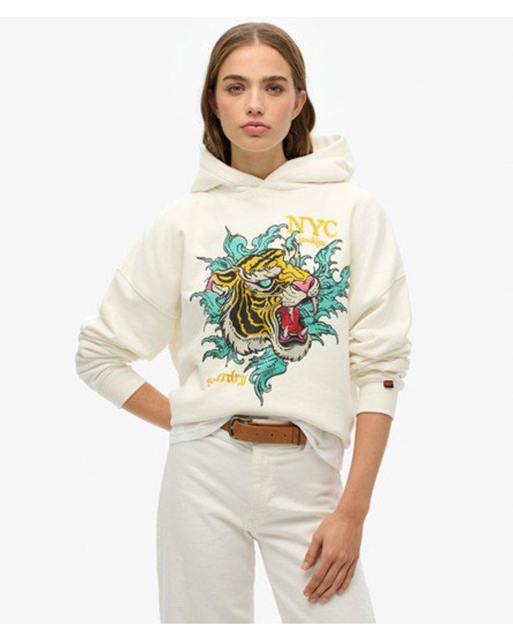 Superdry Natural Neo Trad Tattoo Relaxed Hoodie