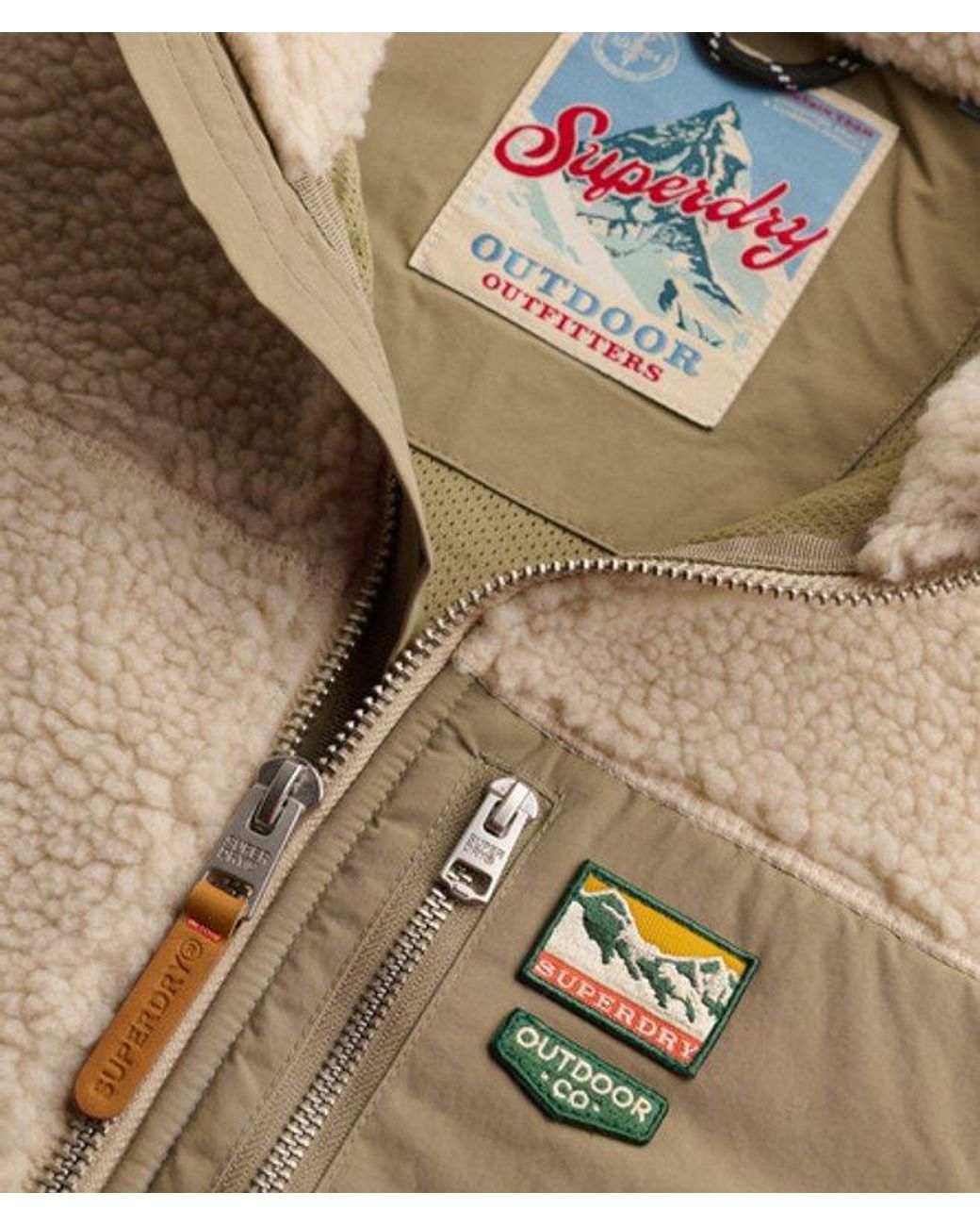 Superdry Natural & Co Mountain Full Zip Fleece for men