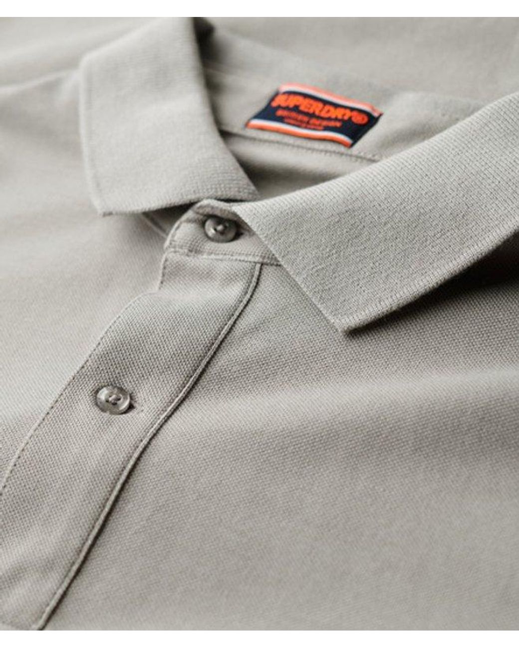Superdry Gray & Co City Pique Polo Shirt for men