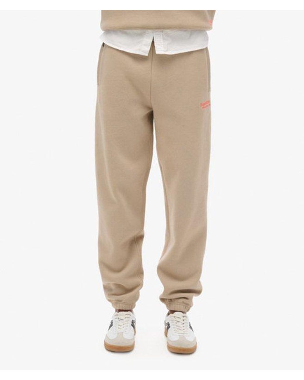 Superdry Natural & Co Essential Logo Cuffed joggers