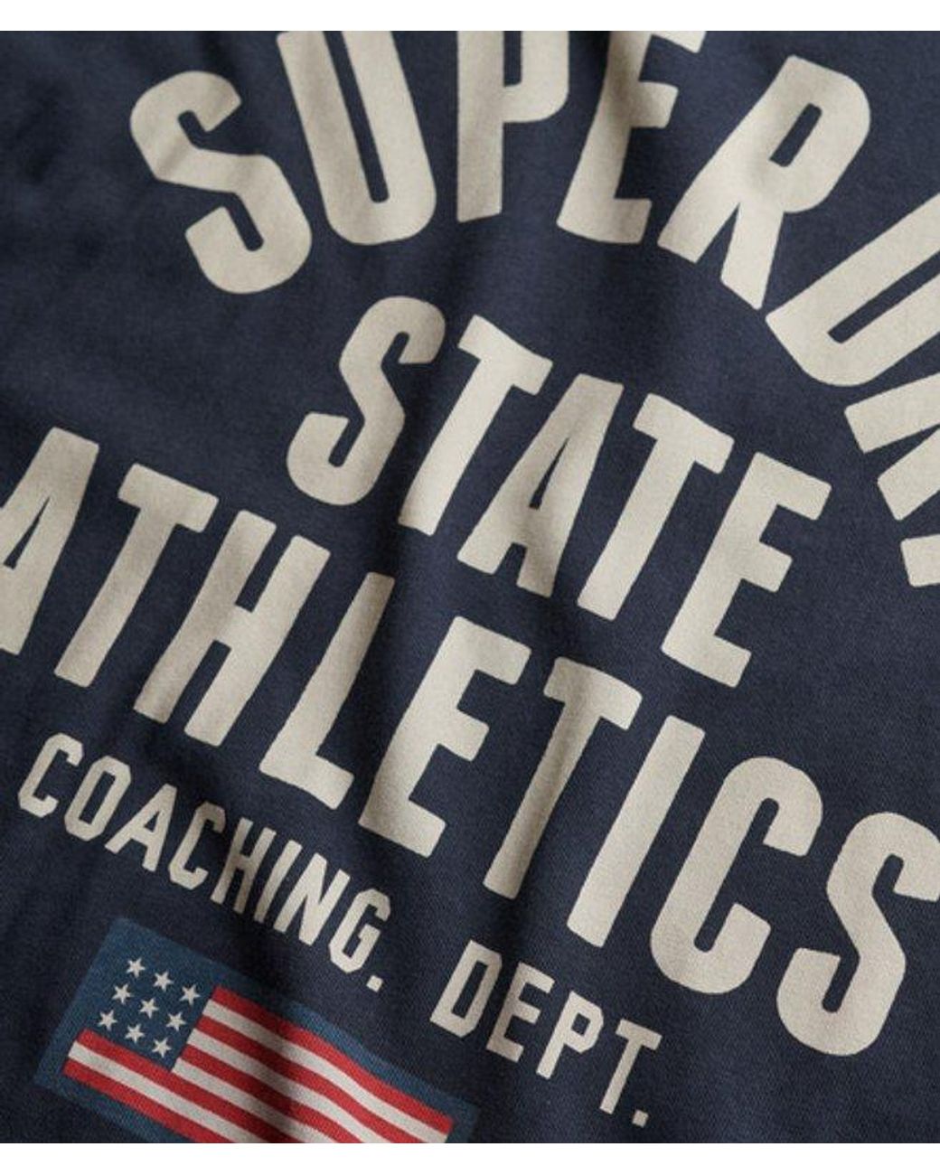 Superdry Blue & Co Vintage Athletic Essential Graphic T-shirt for men