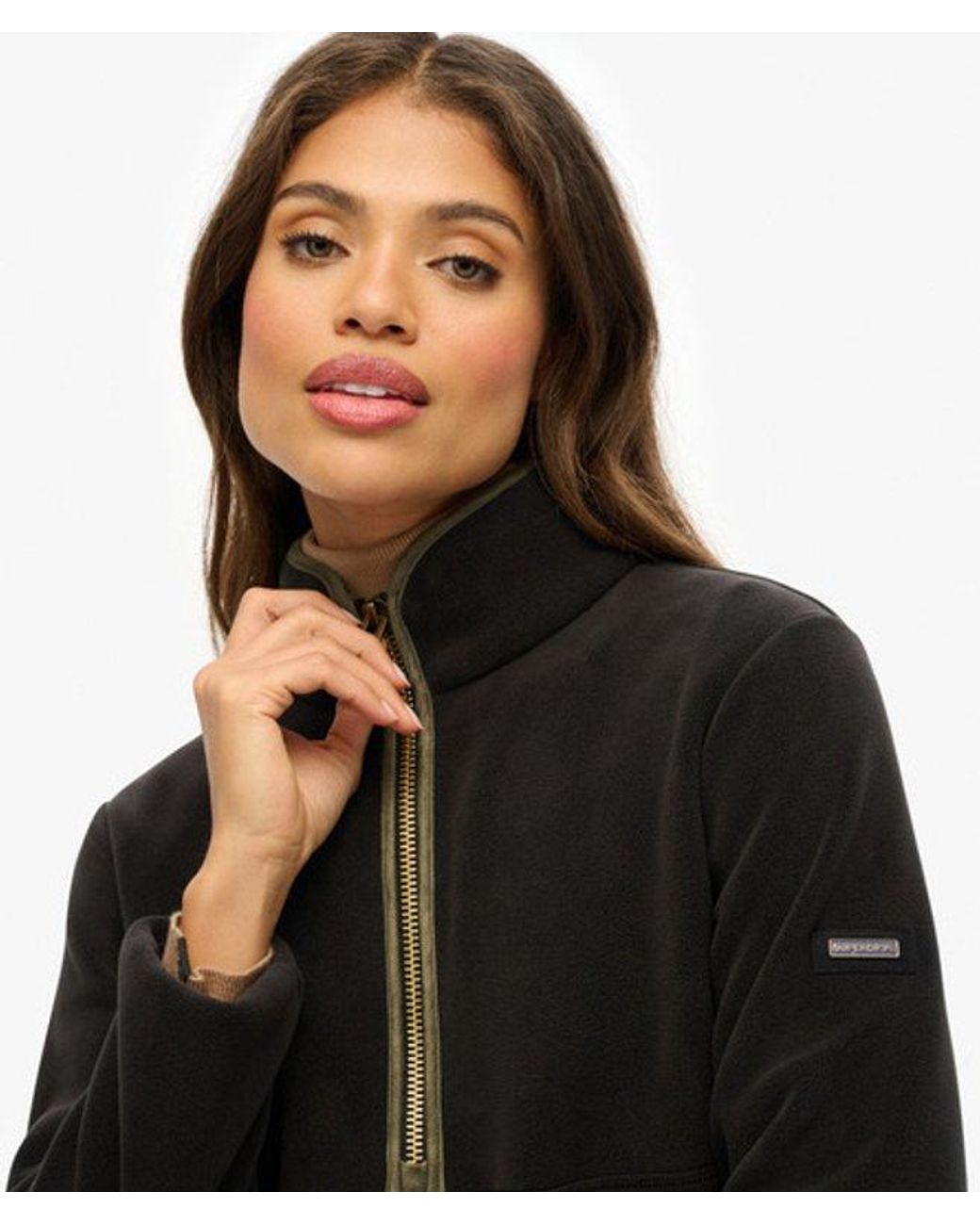 Superdry Black & Co Estate Half Zip Fleece