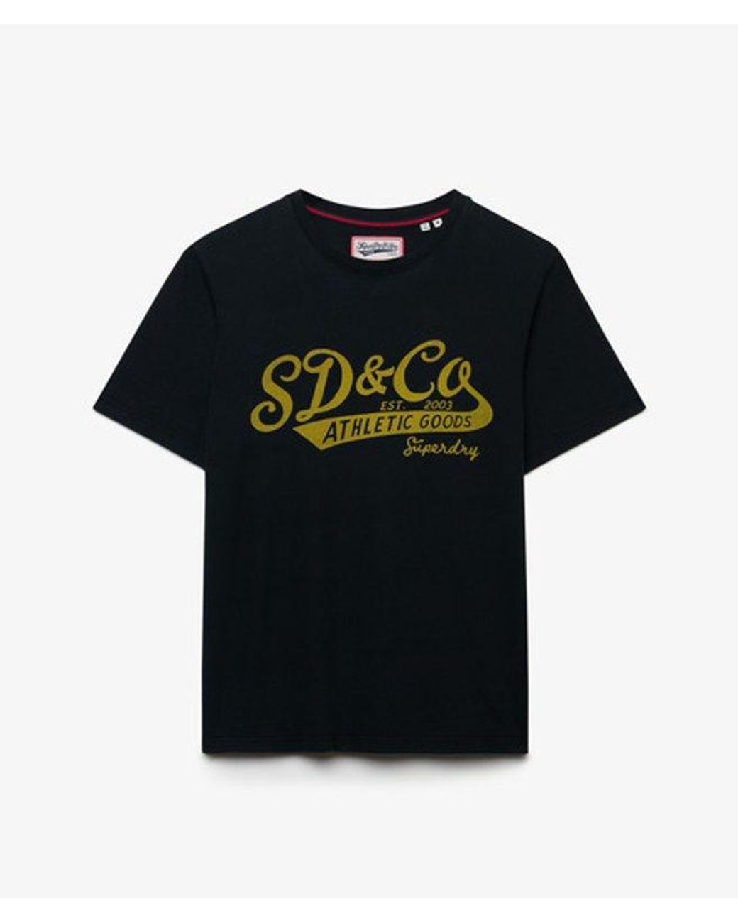 Superdry Vintage Script T-shirt in het Black voor heren