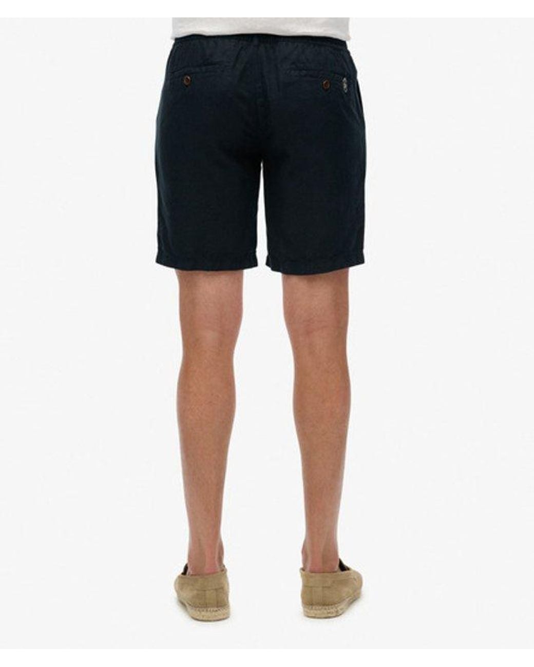 Superdry Blue & Co The Merchant Store- Linen Shorts for men