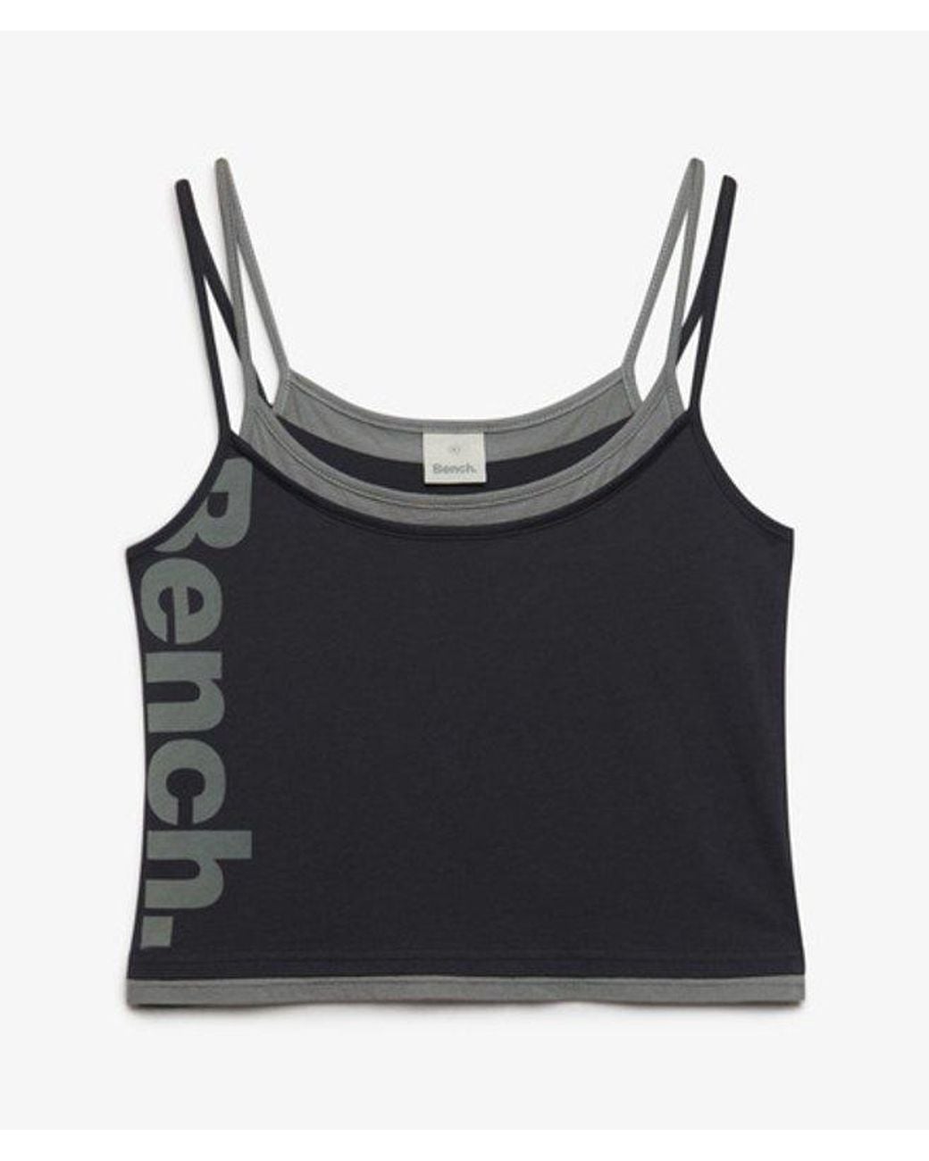 Superdry Black Bench X & Co Bench Fitted Cami Layer Vest