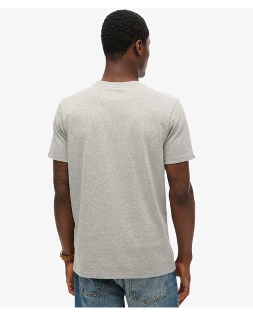 Superdry Gray & Co Copper Label Chest Graphic T-shirt for men