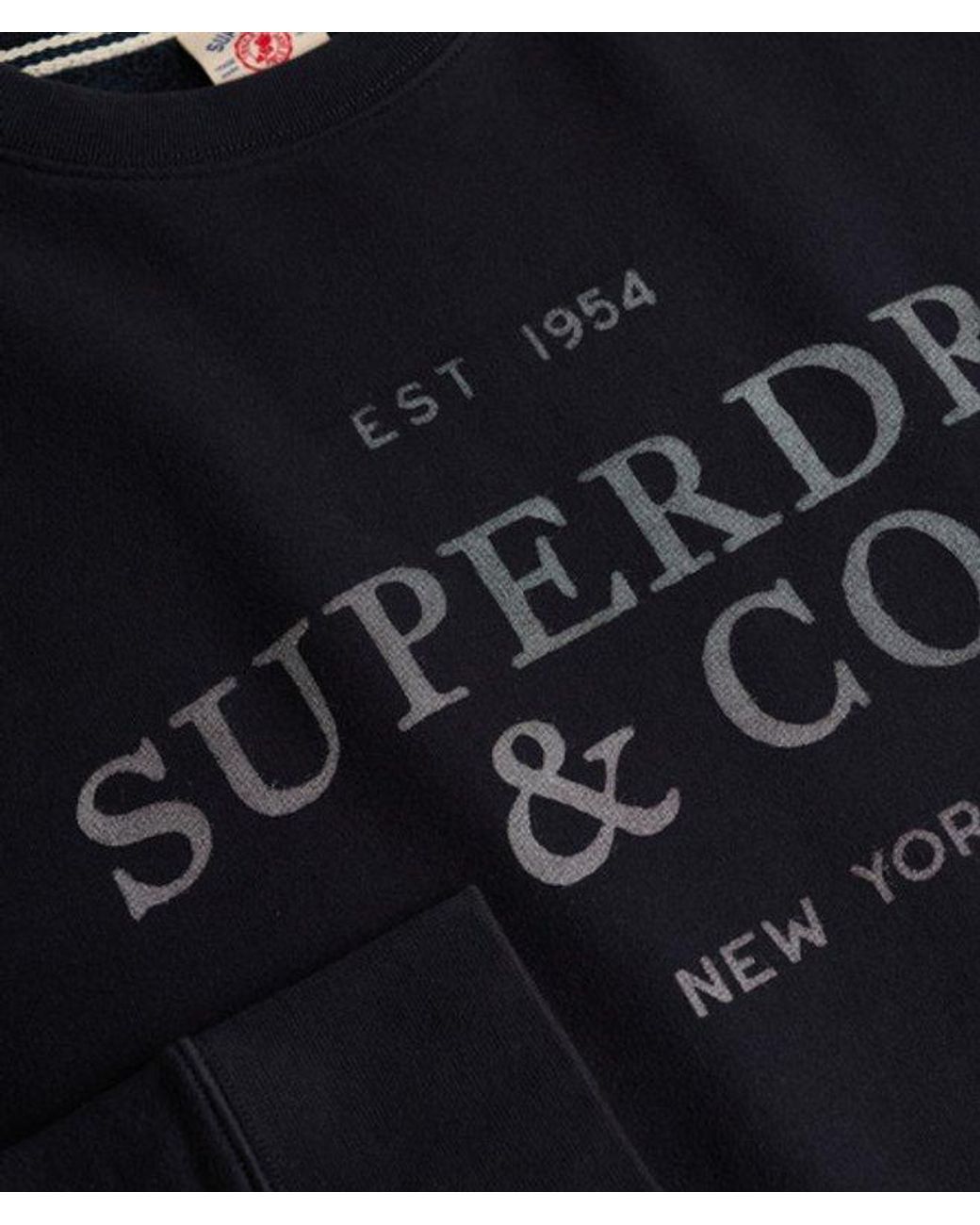 Superdry Blue & Co 1954 Company Relaxed Sweatshirt for men