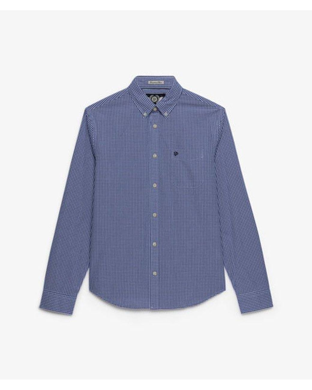 Superdry Blue & Co Preppy Poplin Long Sleeve Shirt for men