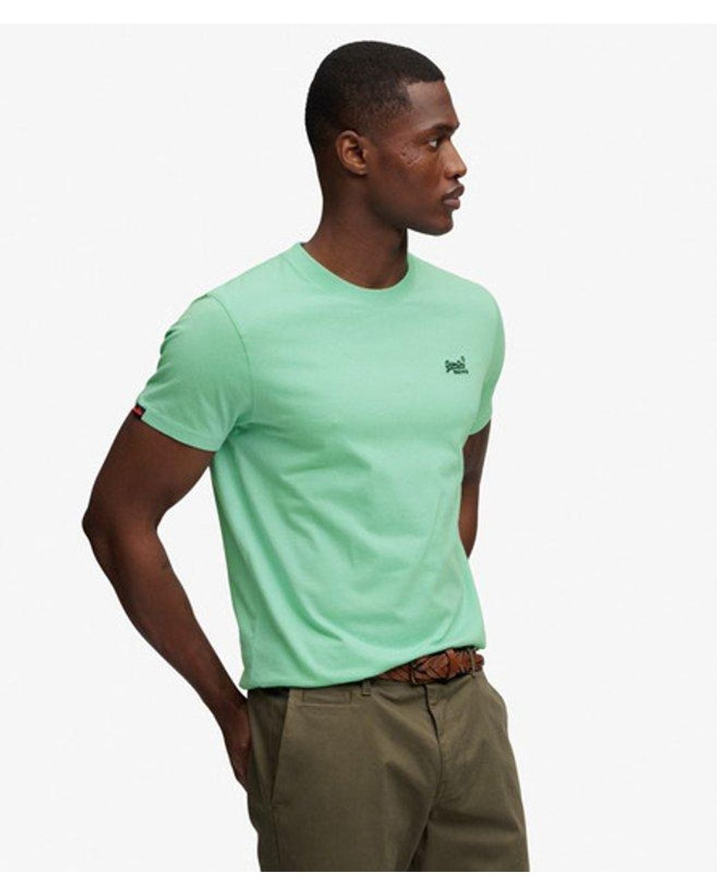 Superdry Green & Co Organic Cotton Essential Logo T-shirt for men
