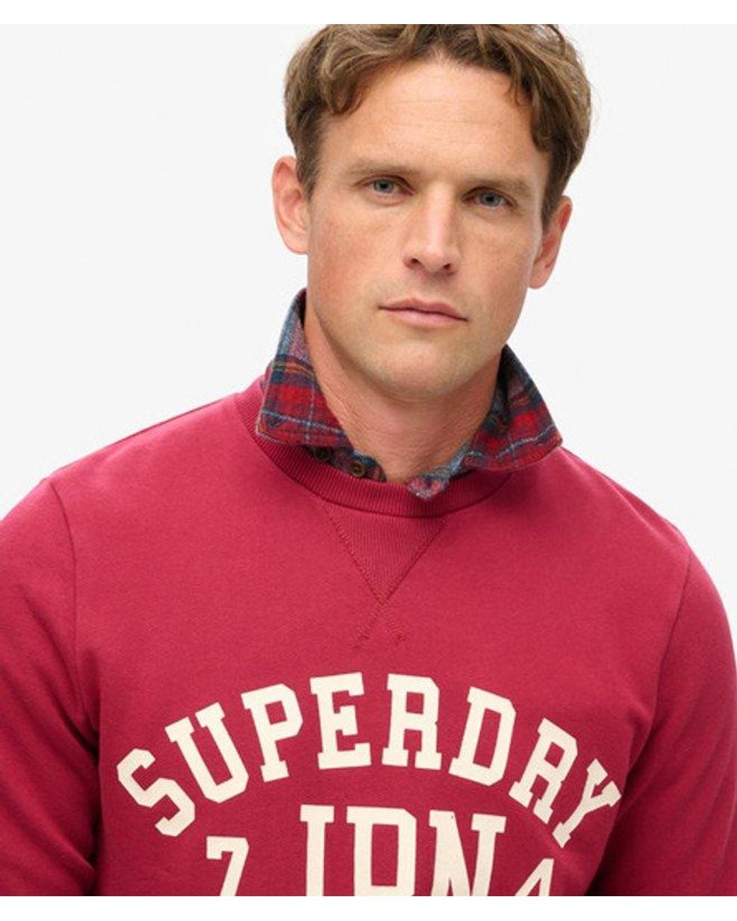 Superdry Red & Co Athletic Printed Sweatshirt for men