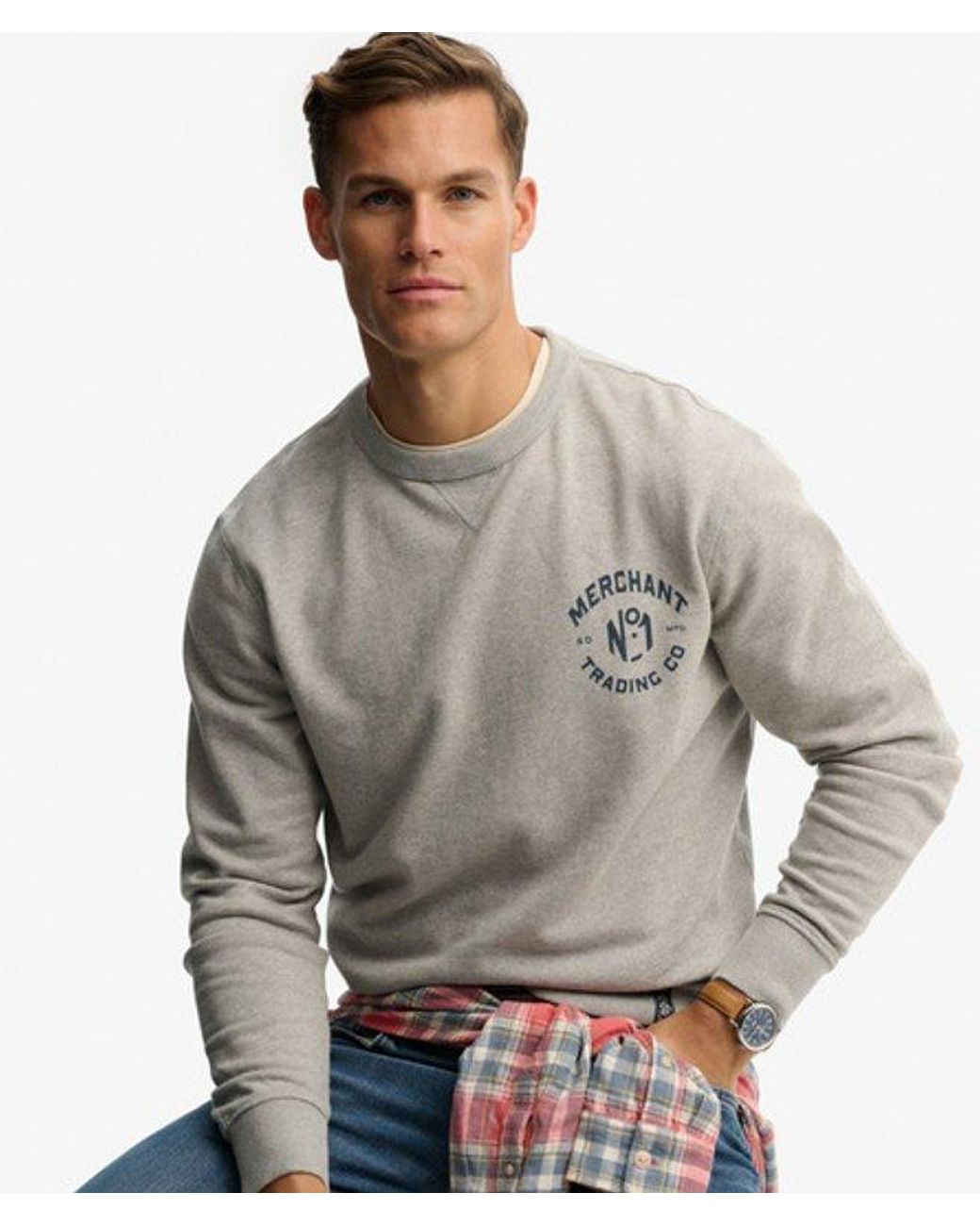 Superdry Gray & Co The Merchant Store- Graphic Sweatshirt for men
