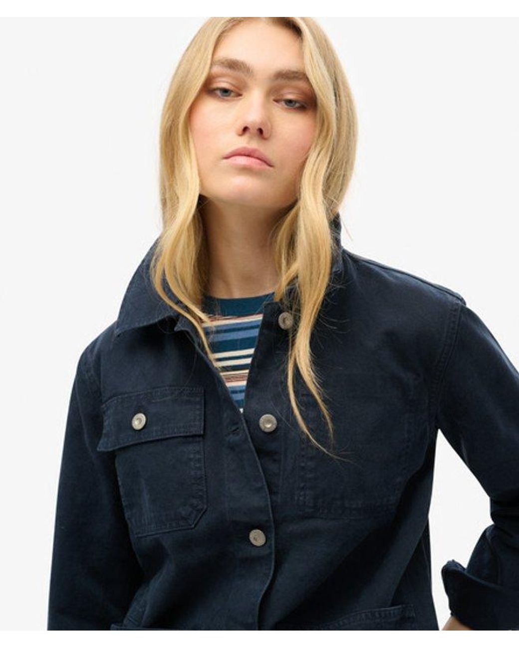Superdry Blue & Co Canvas Chore Jacket