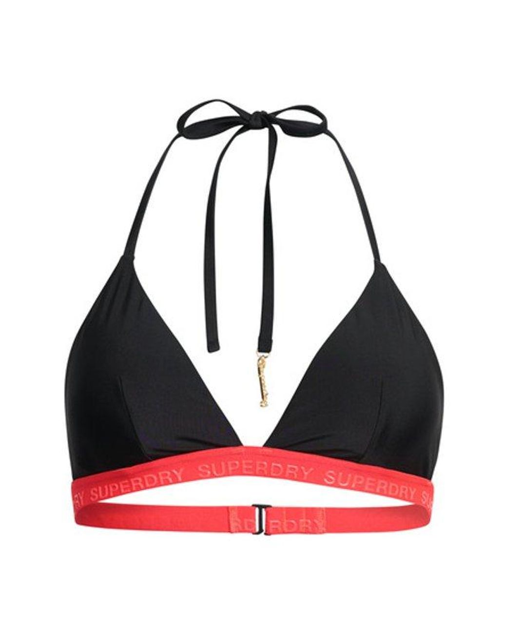 Superdry White & Co Triangle Elastic Bikini Top