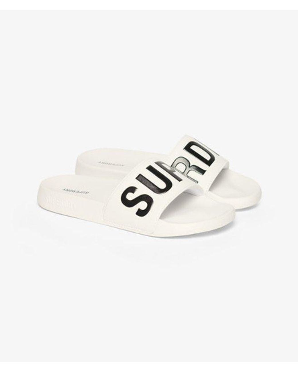 Superdry White & Co Vegan Core Pool Sliders