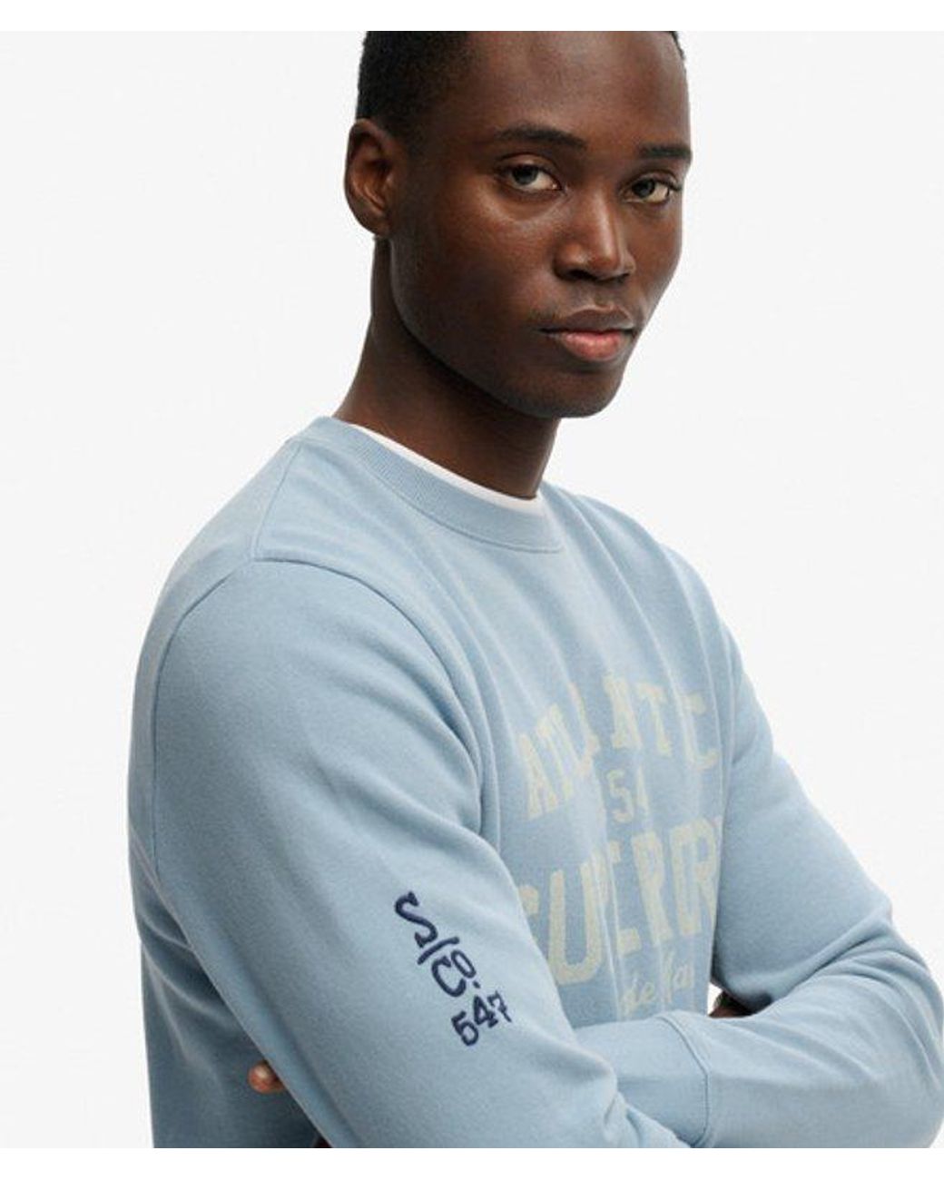 Superdry Blue & Co Coastal Relaxed Sweatshirt for men