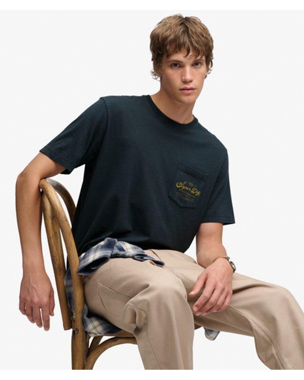 Superdry Blue Trade Loose T-Shirt for men
