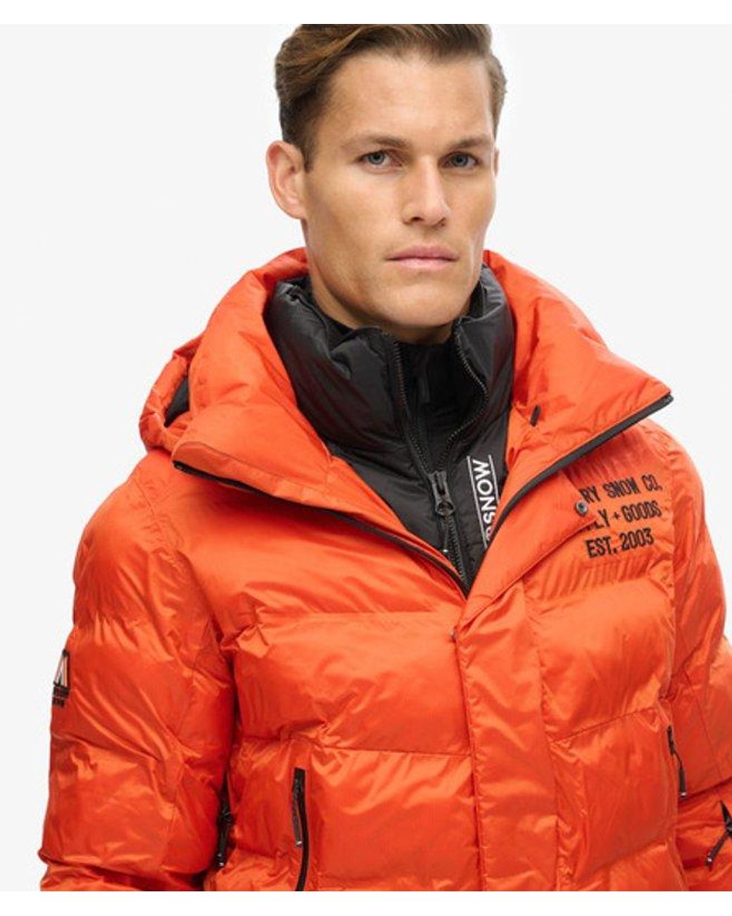Superdry Red & Co Ski Sport Puffer Jacket for men