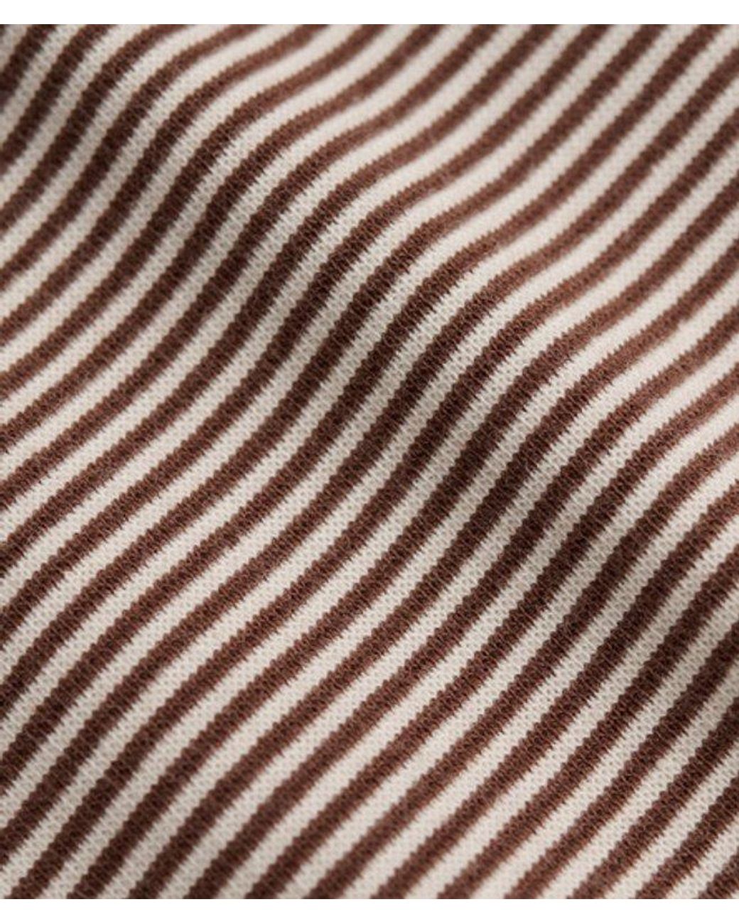 Superdry Brown & Co Athletic Essentials Stripe Jersey Bandeau Top