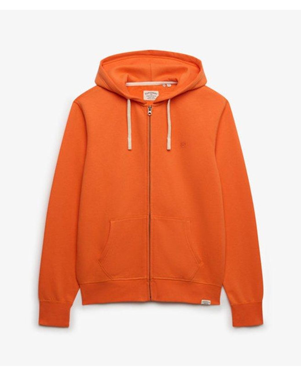 Superdry Orange & Co Monogram Embroidered Zip Hoodie for men