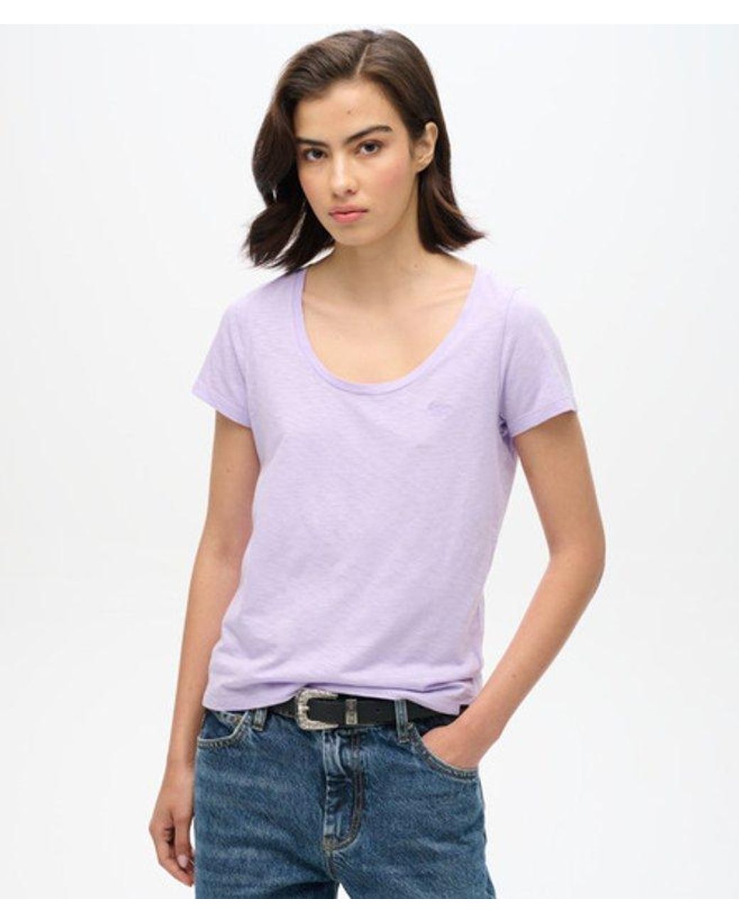 Superdry White Studios Scoop Neck T-shirt