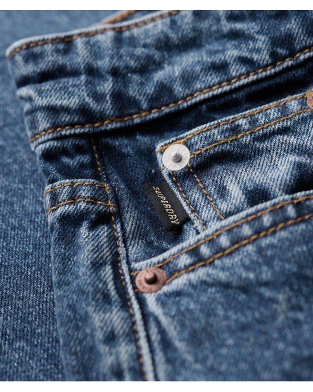 Superdry Blue & Co Mid Rise Straight Leg Jean