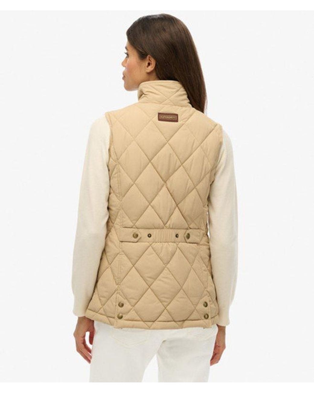 Superdry Natural & Co Cord Trimmed Liner Gilet