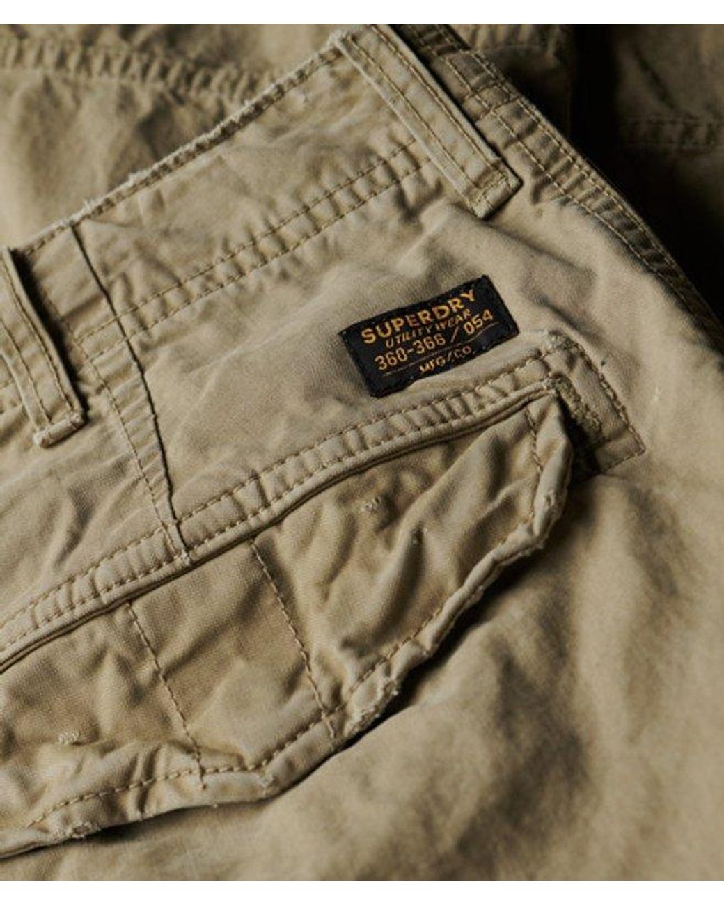 Superdry Natural & Co Organic Cotton baggy Cargo Pants for men