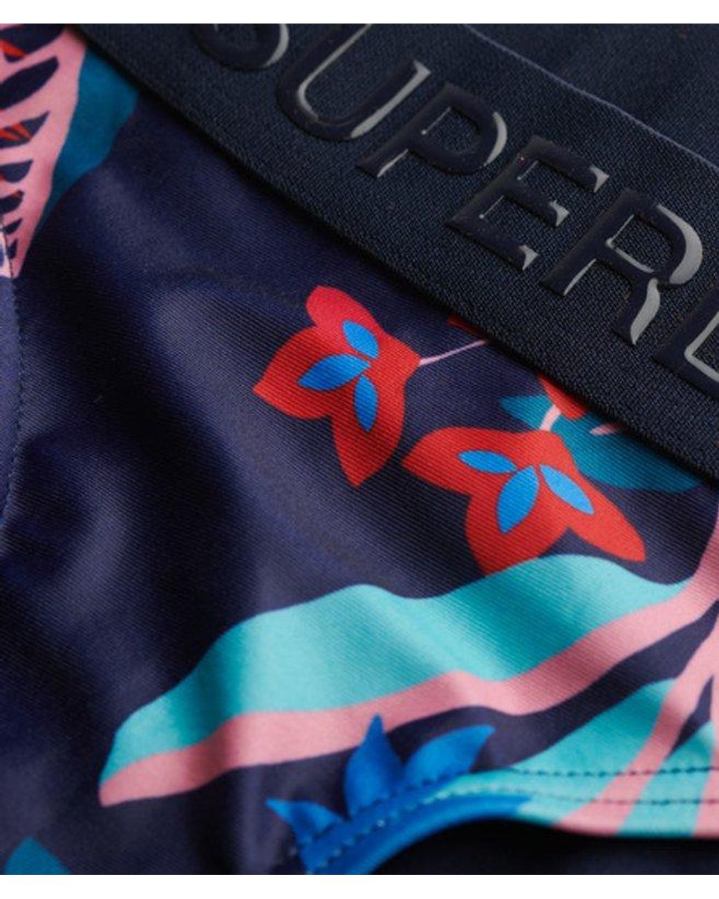 Superdry Red & Co Logo Classic Bikini Bottoms