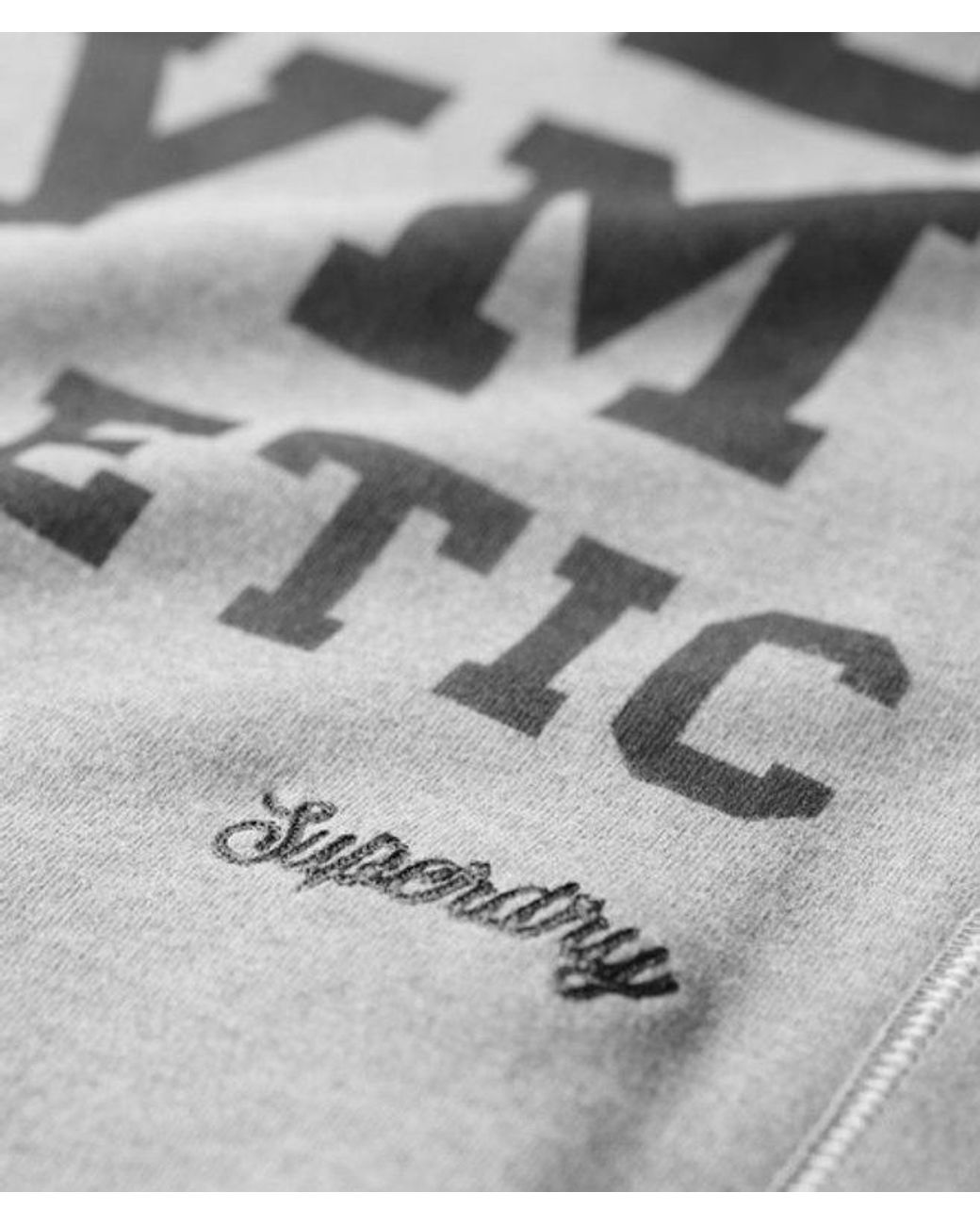 Superdry Gray & Co Athletic Essentials Loose Crop Crew Sweatshirt