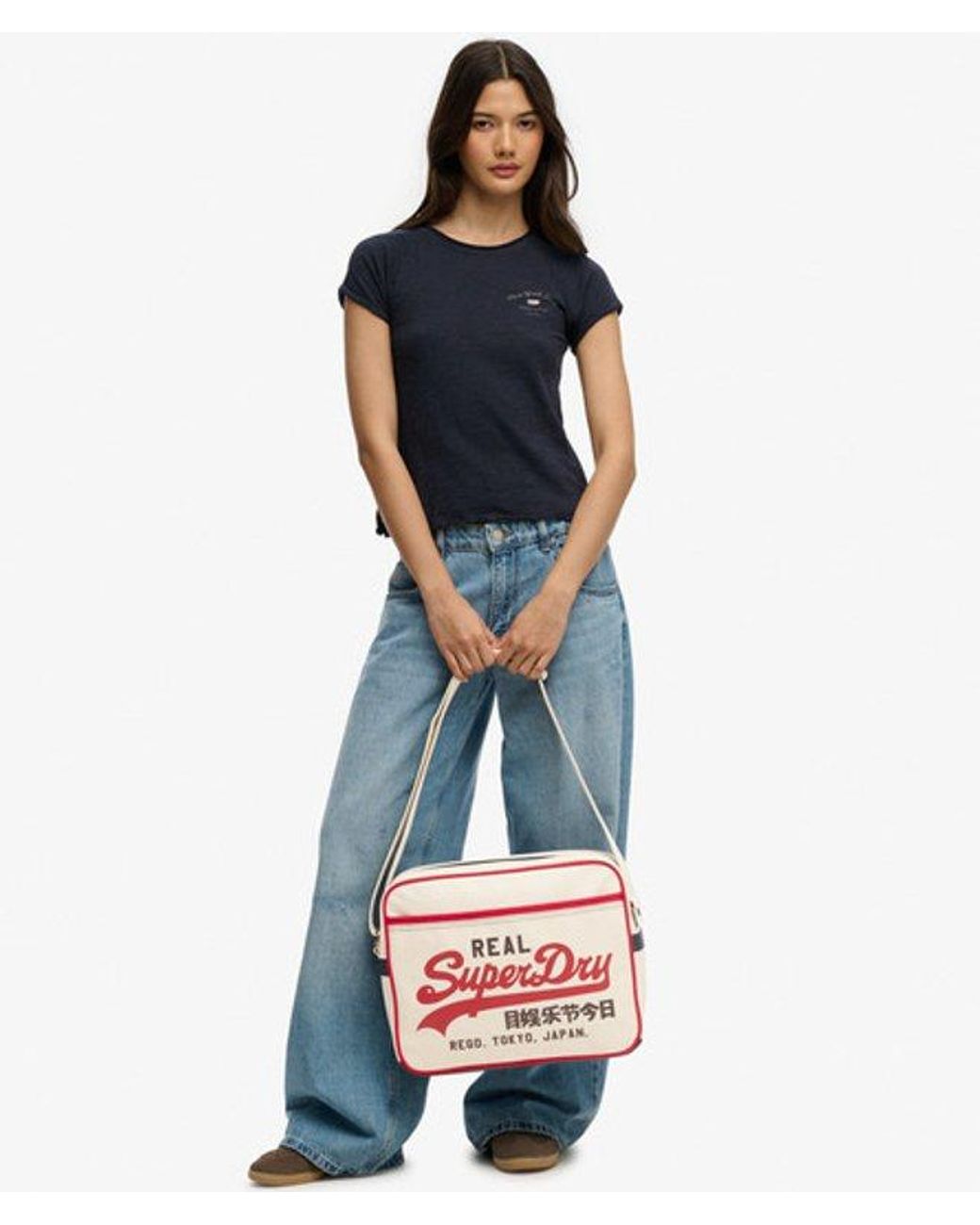 Superdry White & Co Retro Alumni Messenger Bag