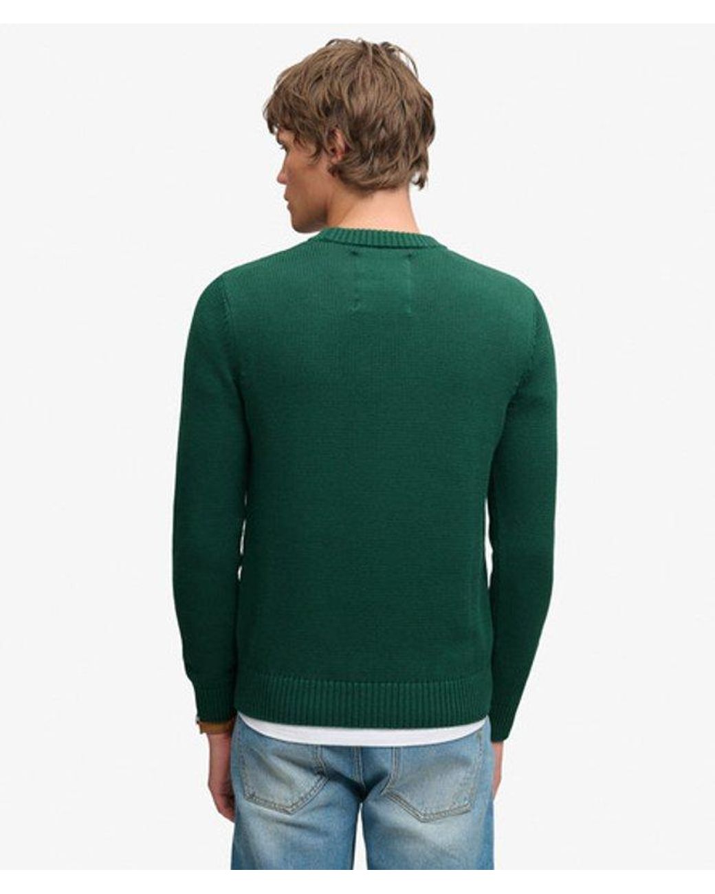 Superdry Green & Co Preppy Cotton Jumper for men