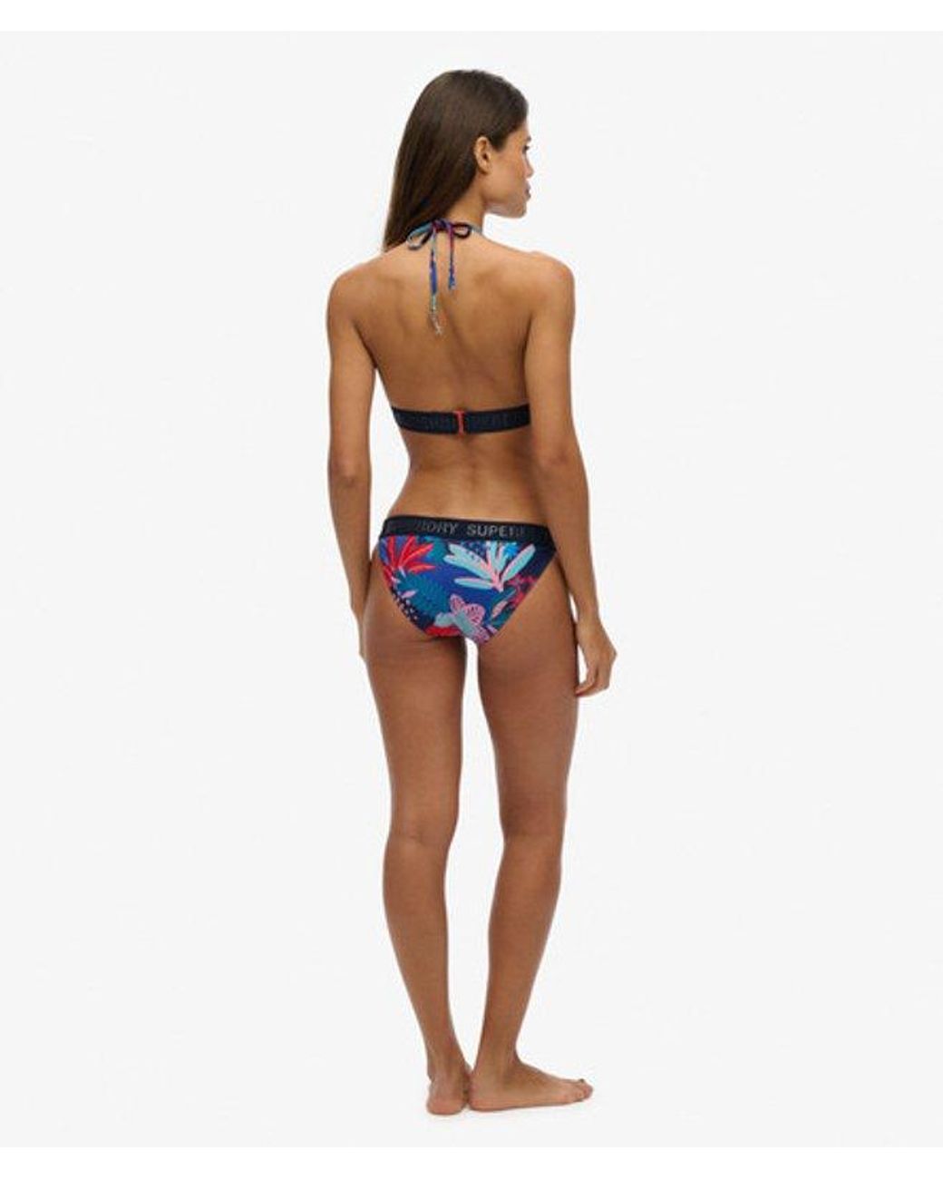 Superdry Red & Co Logo Classic Bikini Bottoms