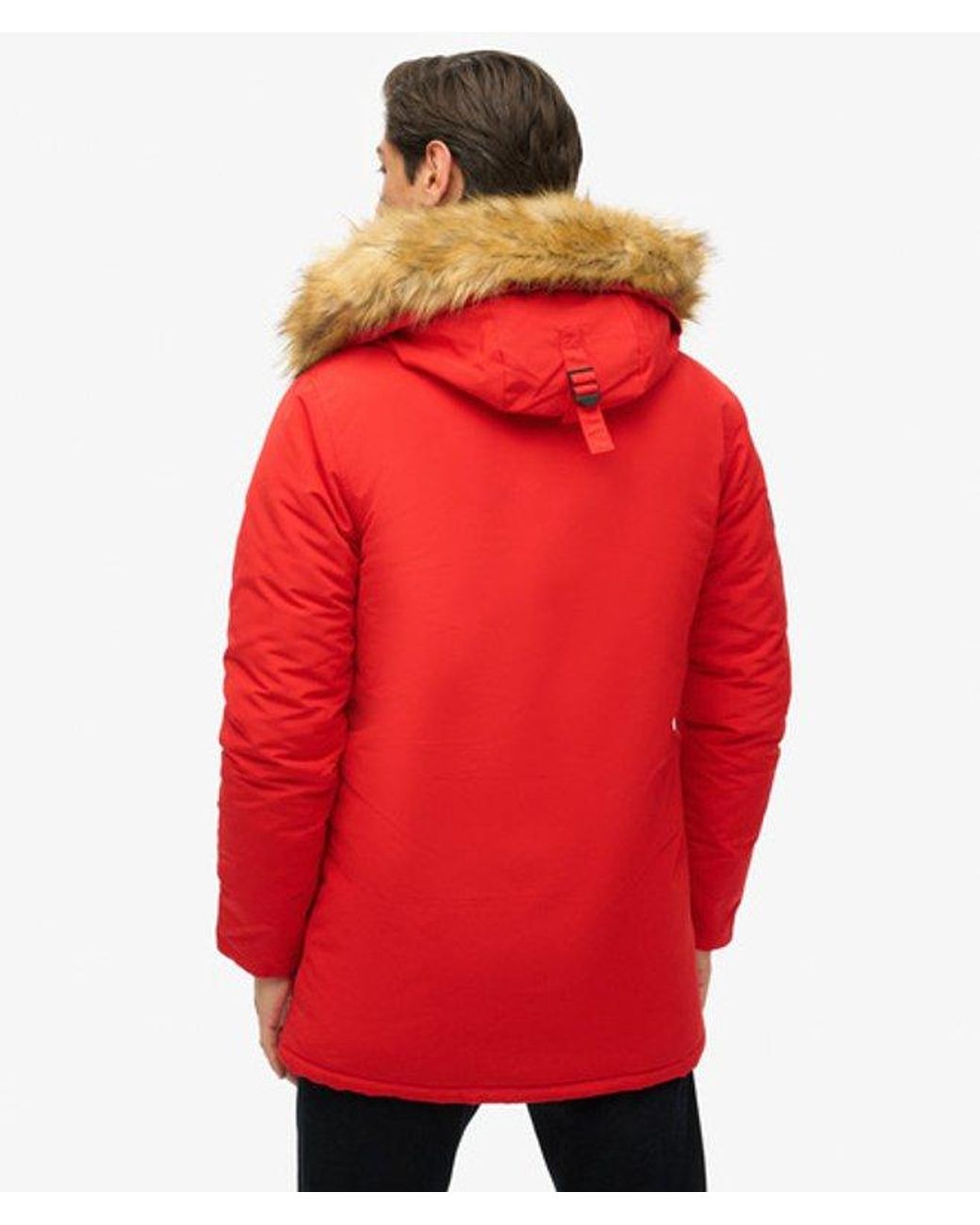 Superdry Red & Co Everest Parka Coat for men