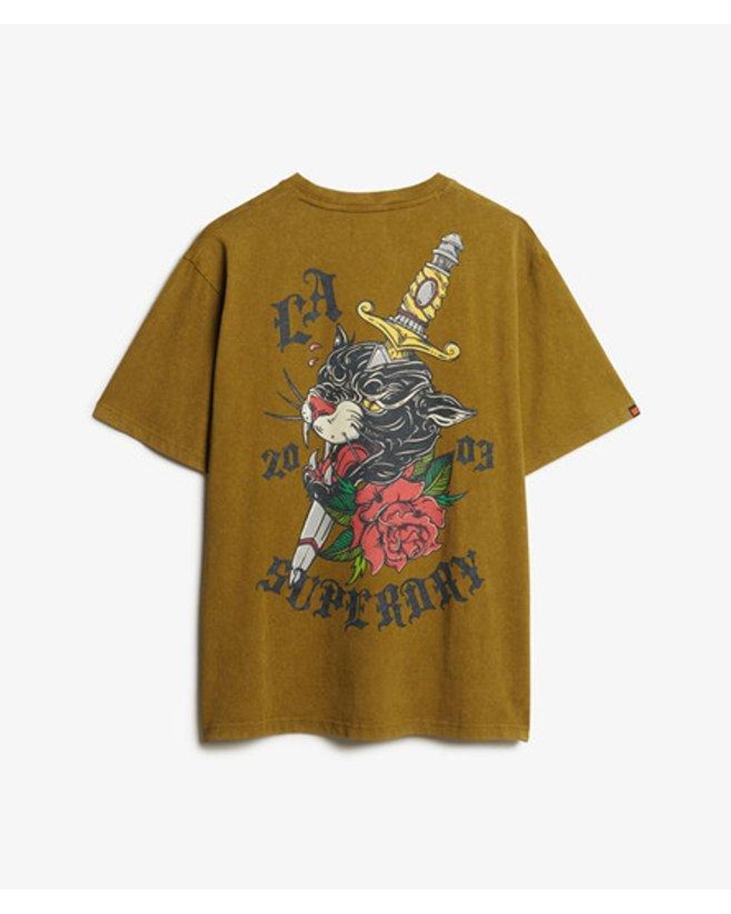 Superdry Green & Co Neo Trad Tattoo Loose T-shirt for men