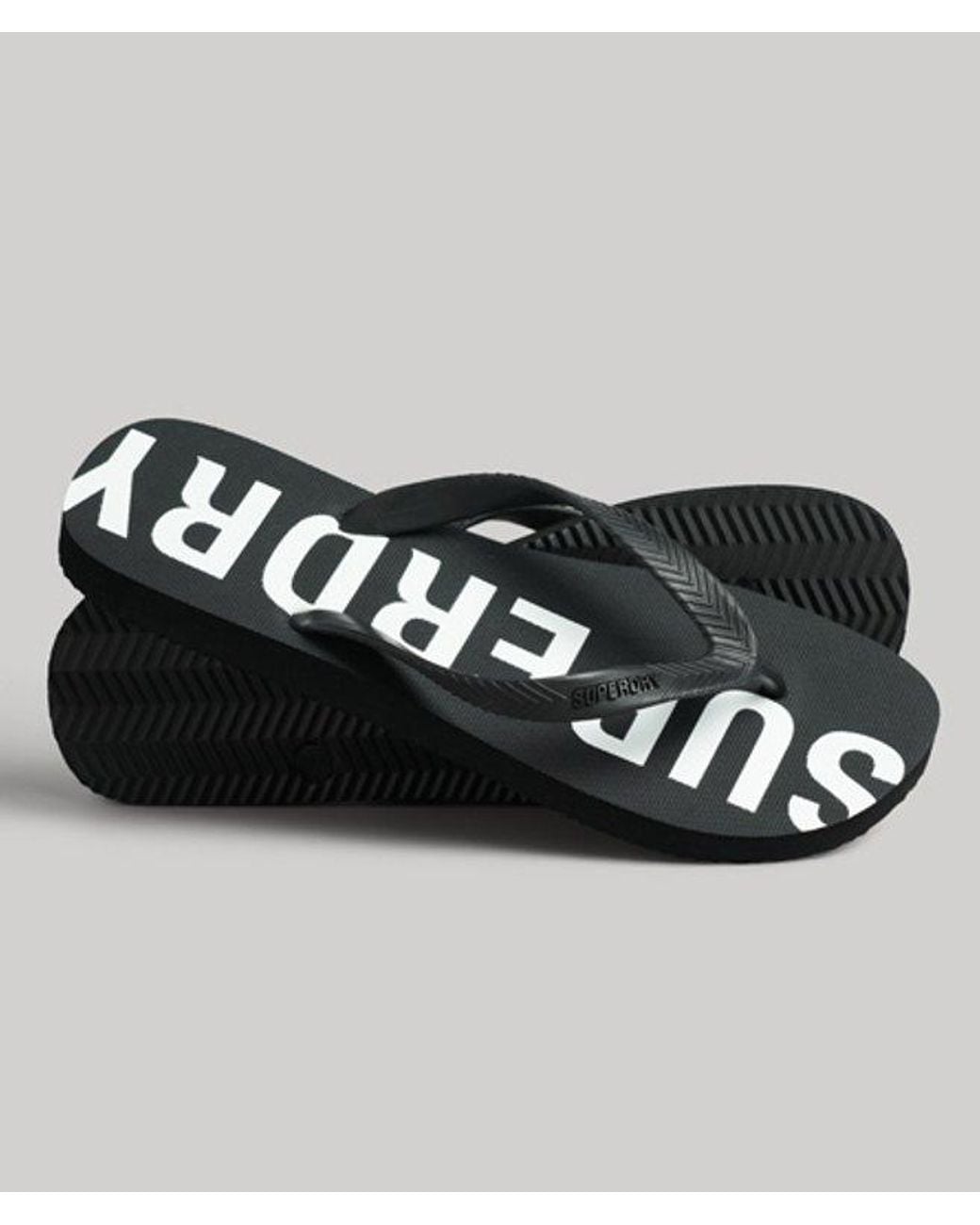Superdry Code Core Sport Teenslippers in het Black voor heren