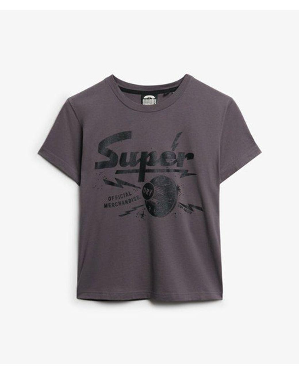 Superdry Blue & Co Band Merch Fitted T-shirt