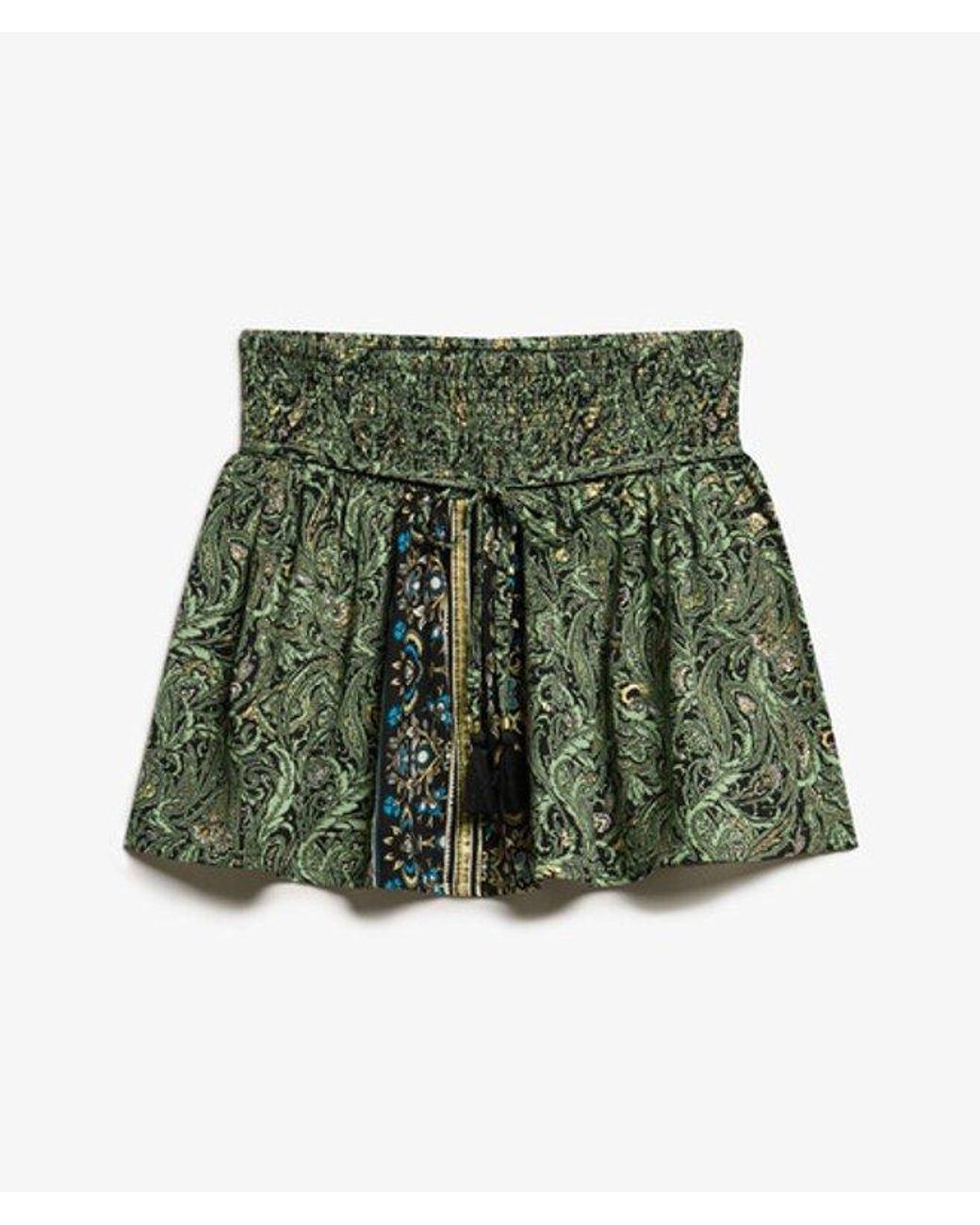 Superdry Green & Co Paisley Print Mini Skirt
