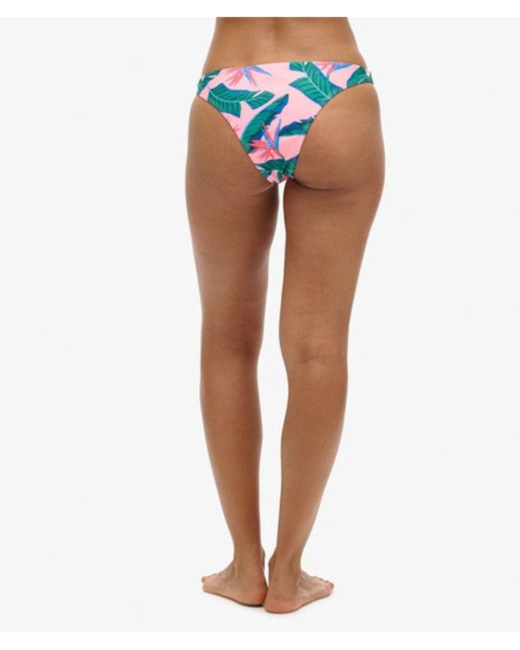 Superdry Pink & Co Tropical Cheeky Bikini Briefs