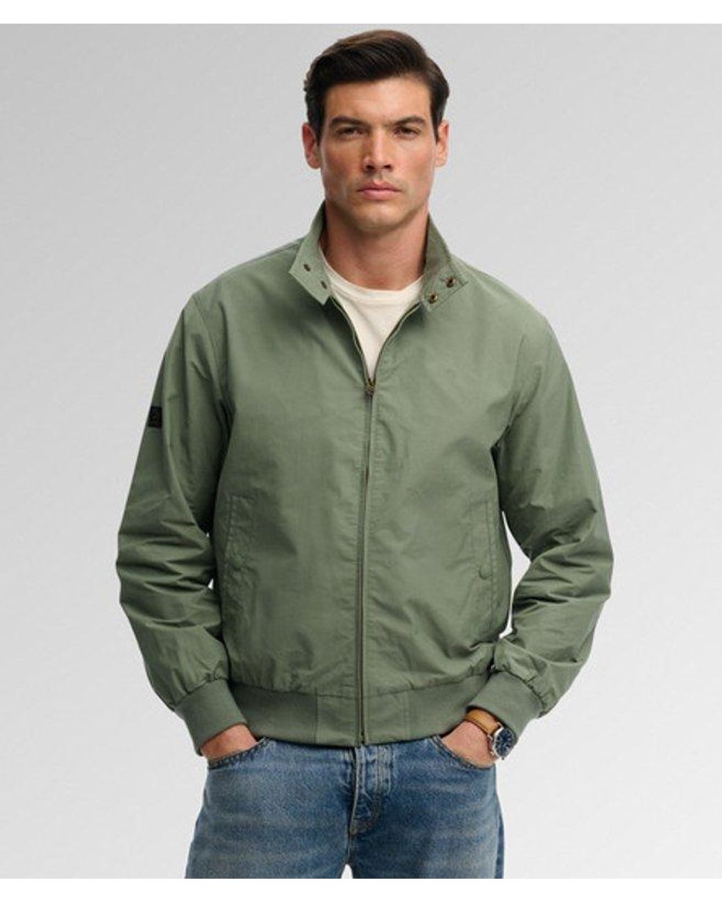 Superdry Green & Co Classic Harrington Jacket for men