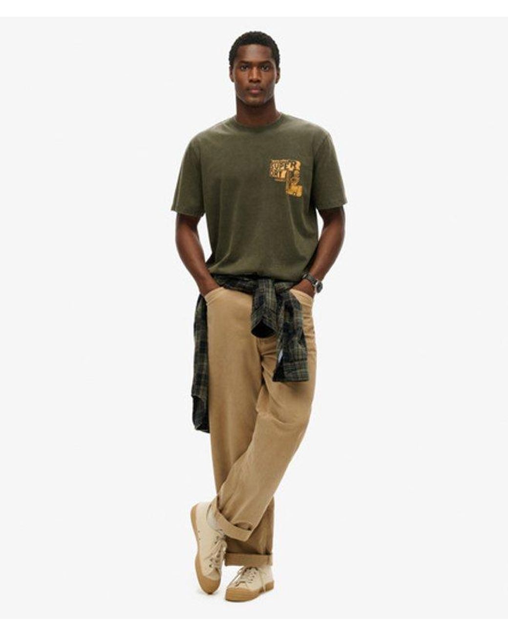 Superdry Green & Co Trade Tools Loose T-shirt for men