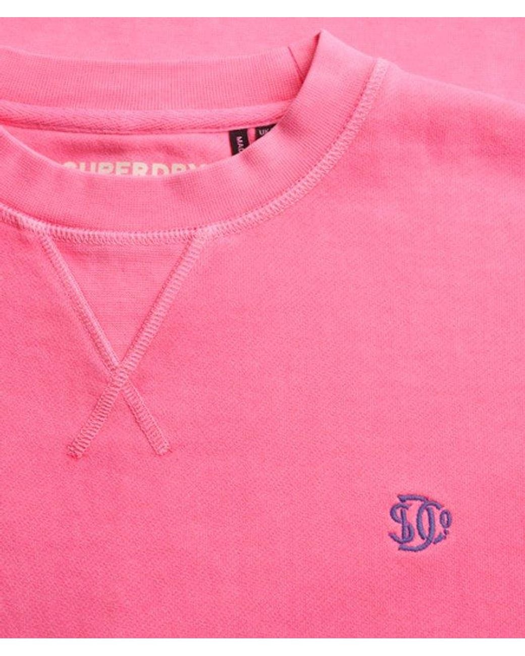 Superdry Pink & Co Studios Relaxed Crew Sweatshirt
