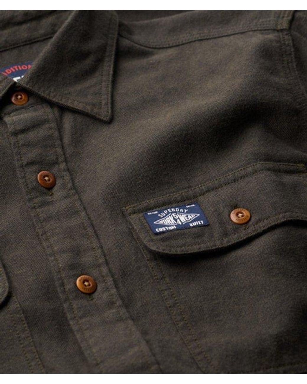Superdry Green Trailsman Relaxed Fit Overshirt for men