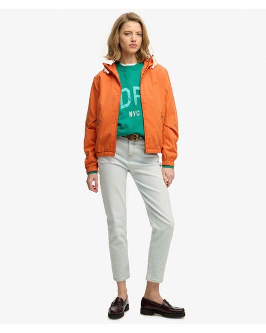 Superdry Orange & Co Hooded Washed Twill Jacket