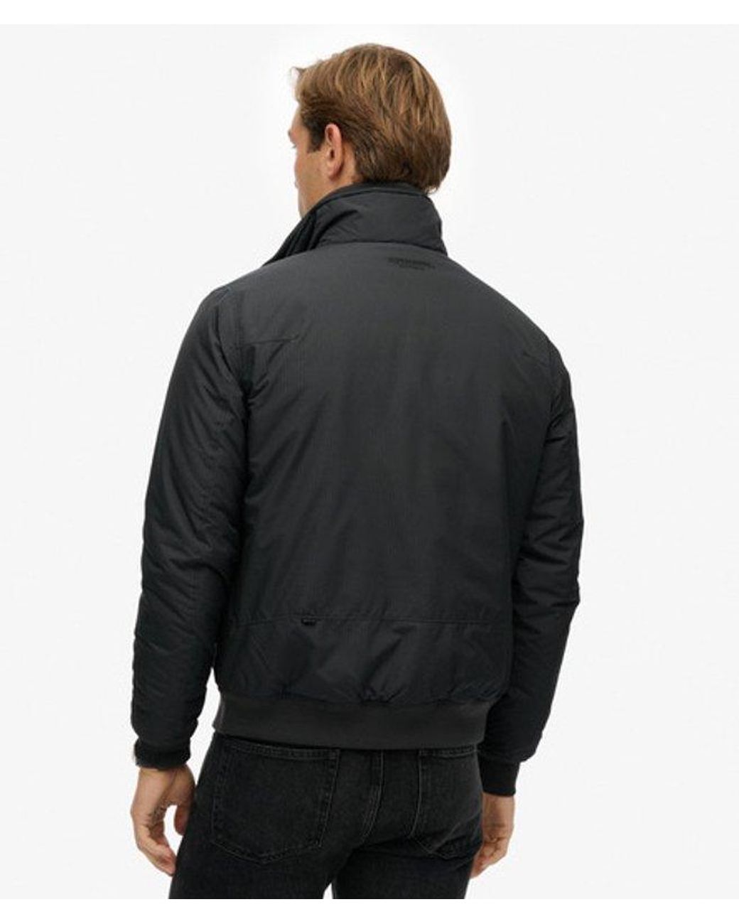 Superdry Black City Harrington Jacket for men